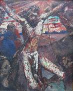 Lovis Corinth Der rote Christus oil